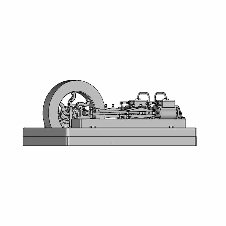 Twin Modified Stuart Steam Engine | 3D Engineering Design File