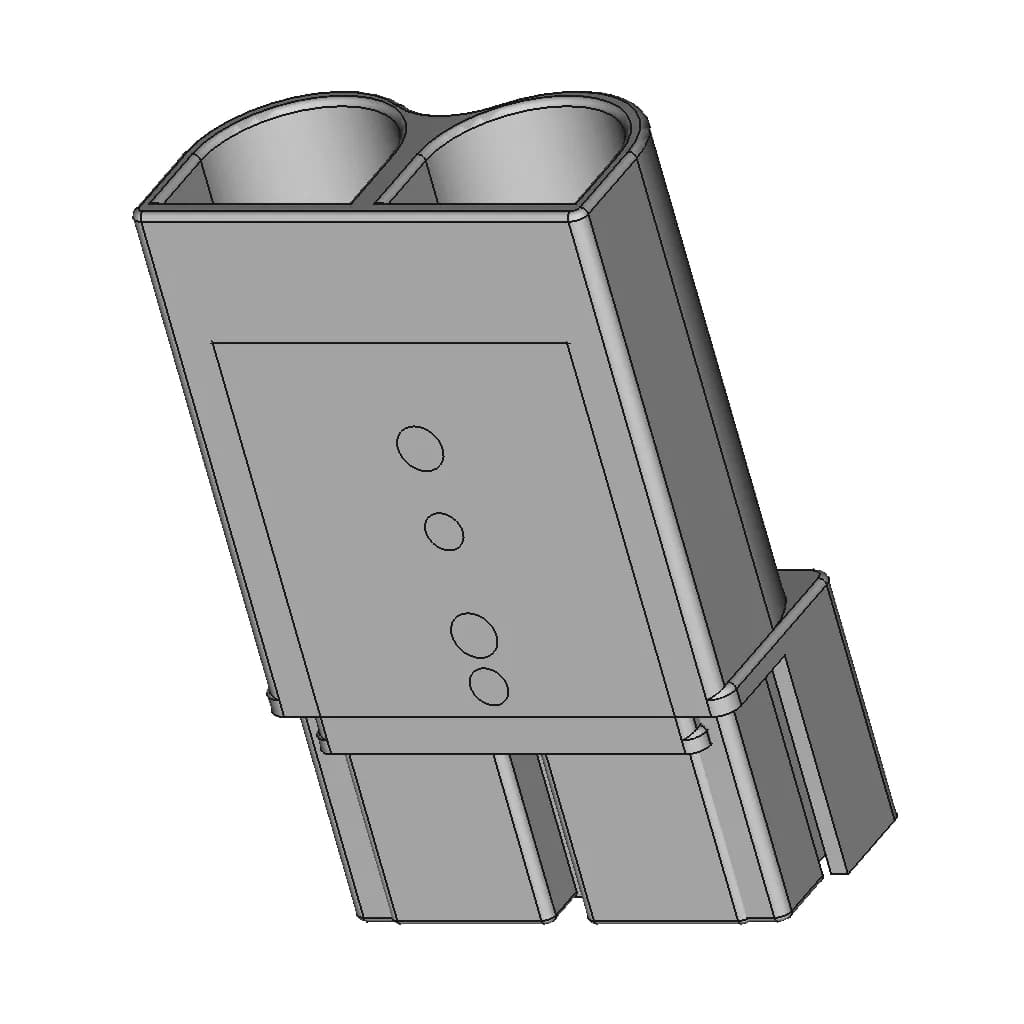 Anchi Connector 350A 600V - Downloadable CAD Representation_60_30_degree_snapshot