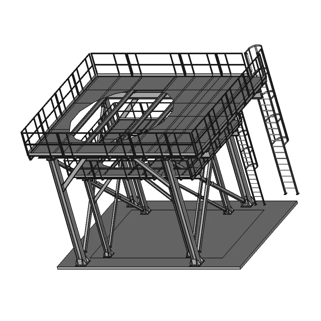 Steel Structures - Downloadable CAD Representation_60_30_degree_snapshot