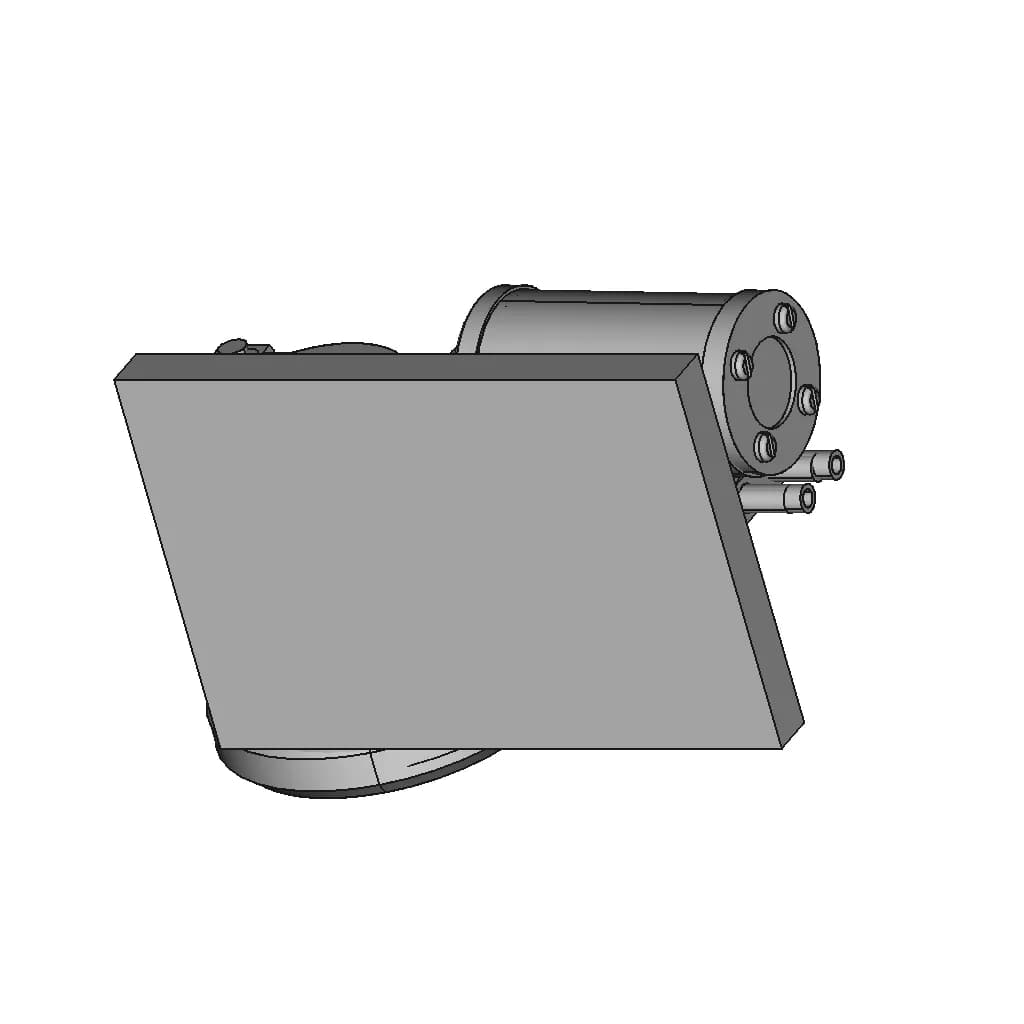Single Cylinder Oscillating Steam Engine - Downloadable CAD Representation_60_30_degree_snapshot