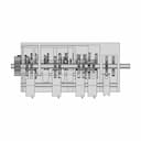 Feed Gear Box Of Lathe - Downloadable CAD Representation_270_0_degree_snapshot