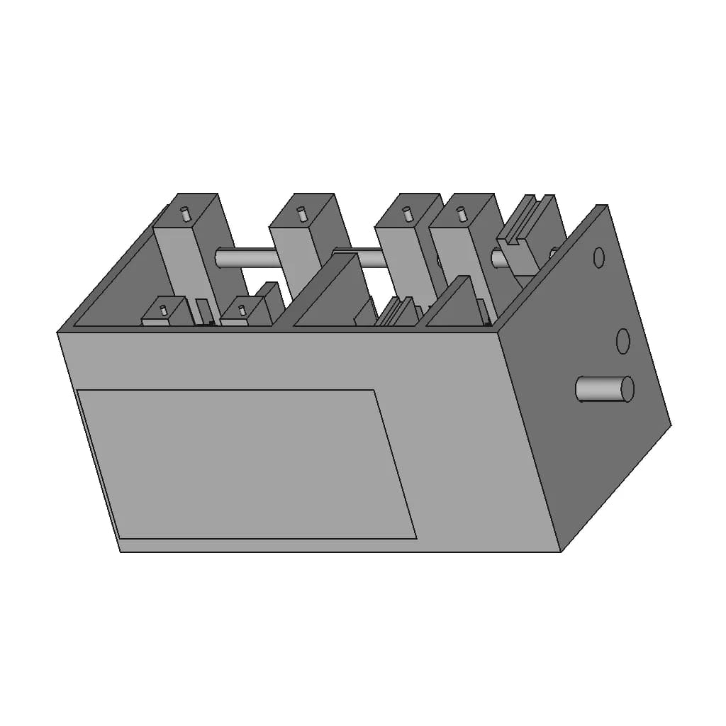 Feed Gear Box Of Lathe - Downloadable CAD Representation_60_30_degree_snapshot