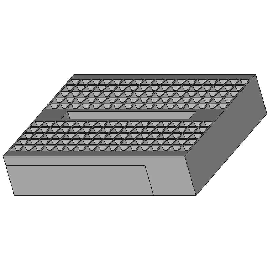 Tiny Breadboard | 3D Engineering Design File_60_30_degree_snapshot