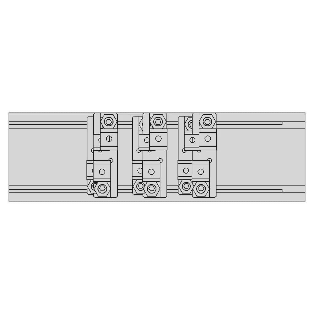 Toe Clamp Production Fixture On Emco F1 Cnc Machine Table - Standard Mechanical Component_0_0_degree_snapshot