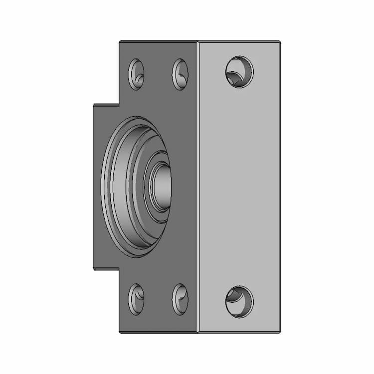 Bf12 Bearing Block | High-Quality CAD Model