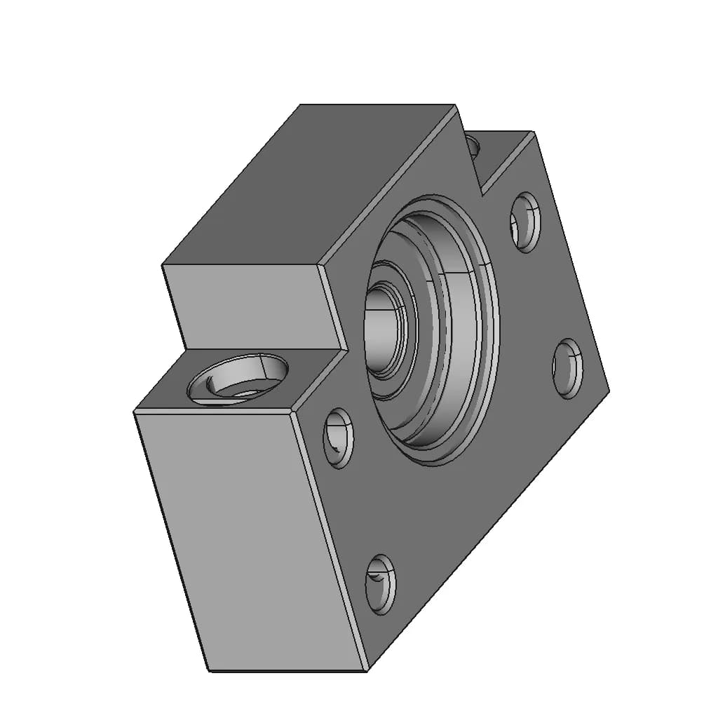 Bf12 Bearing Block | High-Quality CAD Model_60_30_degree_snapshot