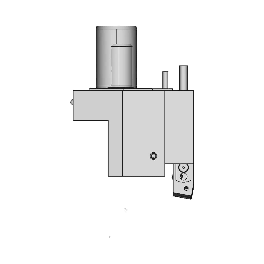 Tool Holder With Automatic Load And Accident Detection - Downloadable CAD Representation_270_0_degree_snapshot