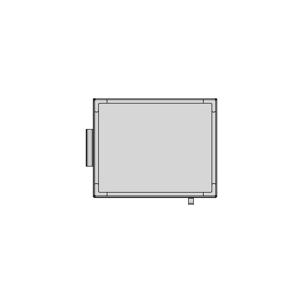 Glue Cabinet Drawer Sheetmetal - Standard Mechanical Component_0_0_degree_snapshot