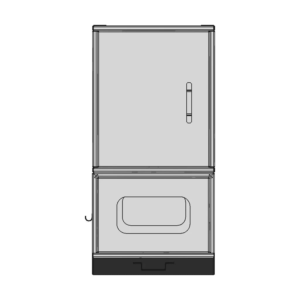 Glue Cabinet Drawer Sheetmetal - Standard Mechanical Component_90_0_degree_snapshot