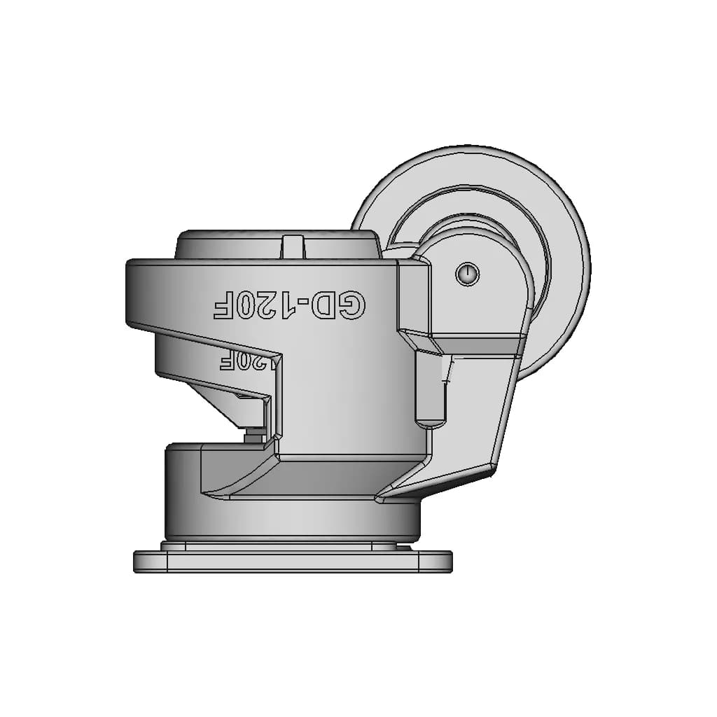 Gd 120F Leveling Caster | 3D Engineering Design File_270_0_degree_snapshot