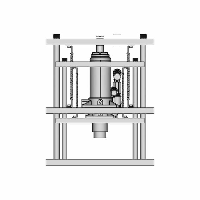 Hydraulic Press Machine | High-Quality CAD Model