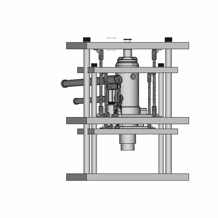 Hydraulic Press Machine | High-Quality CAD Model