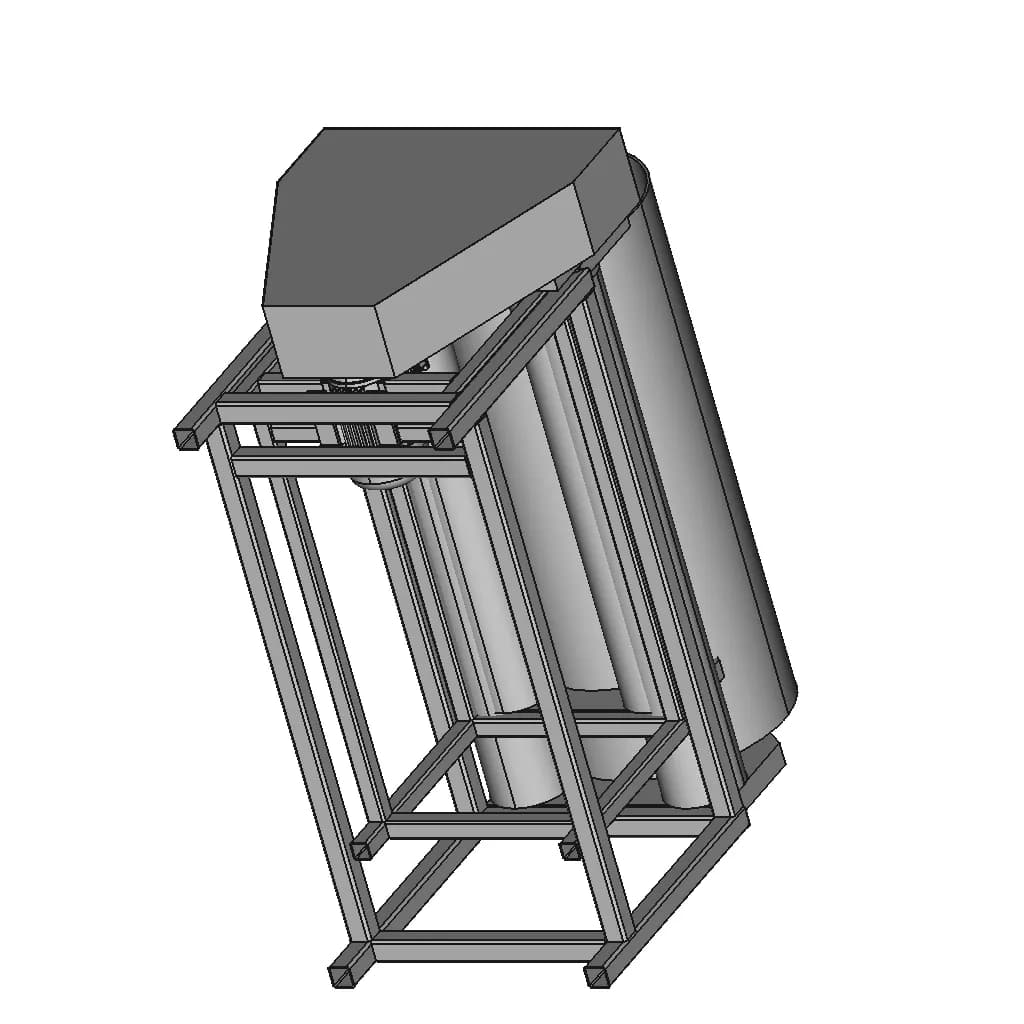 Bending Roller Machine - Downloadable CAD Representation_60_30_degree_snapshot
