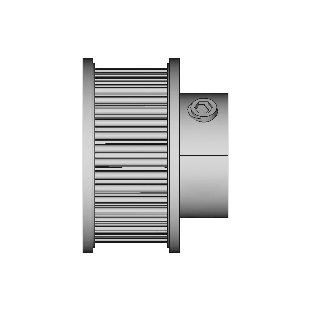 40 Tooth Gt2 Pulley | High-Quality CAD Model_0_270_degree_snapshot