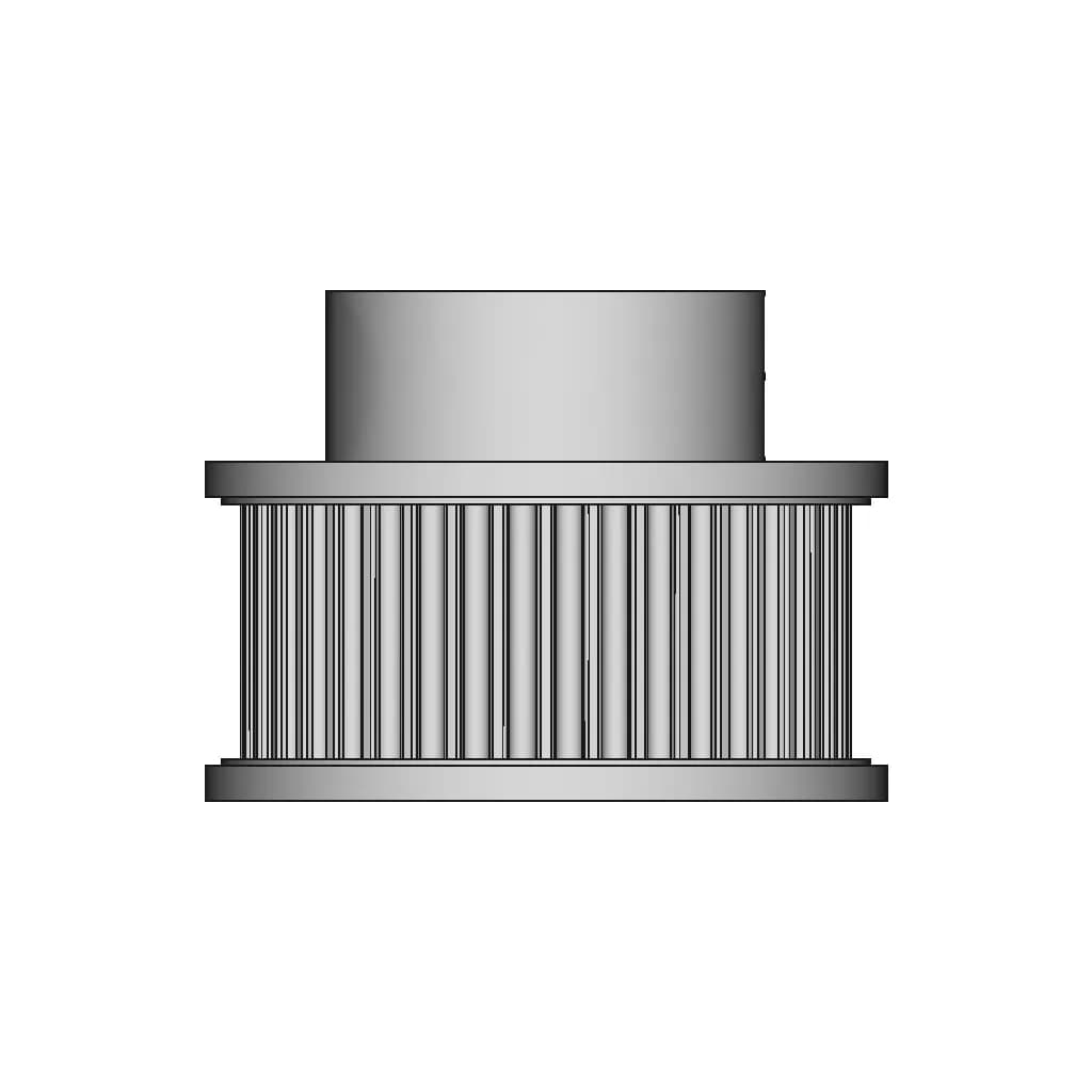 40 Tooth Gt2 Pulley | High-Quality CAD Model_90_0_degree_snapshot