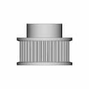 40 Tooth Gt2 Pulley | High-Quality CAD Model_90_0_degree_snapshot