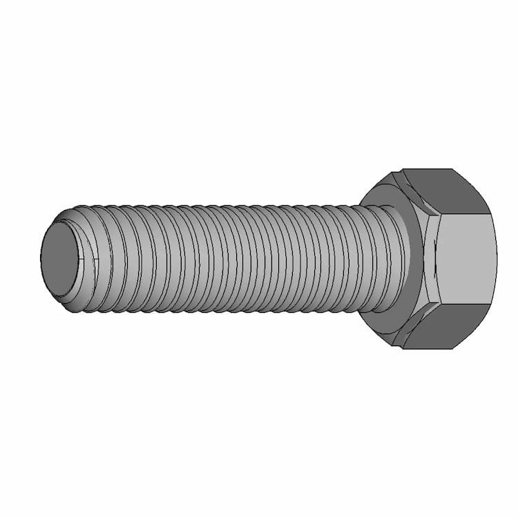 Hex Bolt M10X1 50 | High-Quality CAD Model