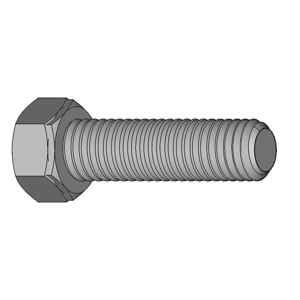 Hex Bolt M10X1 50 | High-Quality CAD Model_60_30_degree_snapshot