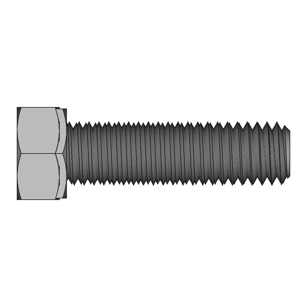 Hex Bolt M10X1 50 | High-Quality CAD Model_90_0_degree_snapshot