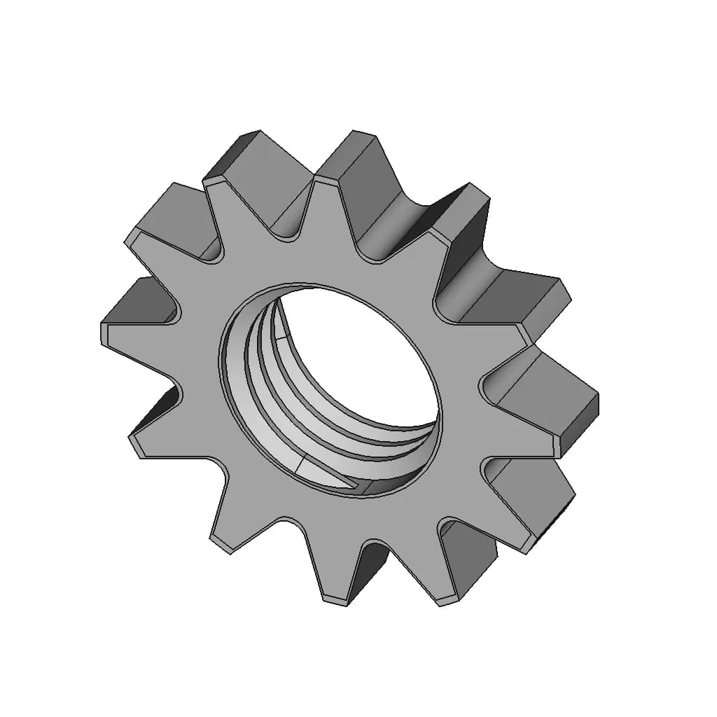 Amortiguador De Tuercas - Downloadable CAD Representation_60_30_degree_snapshot