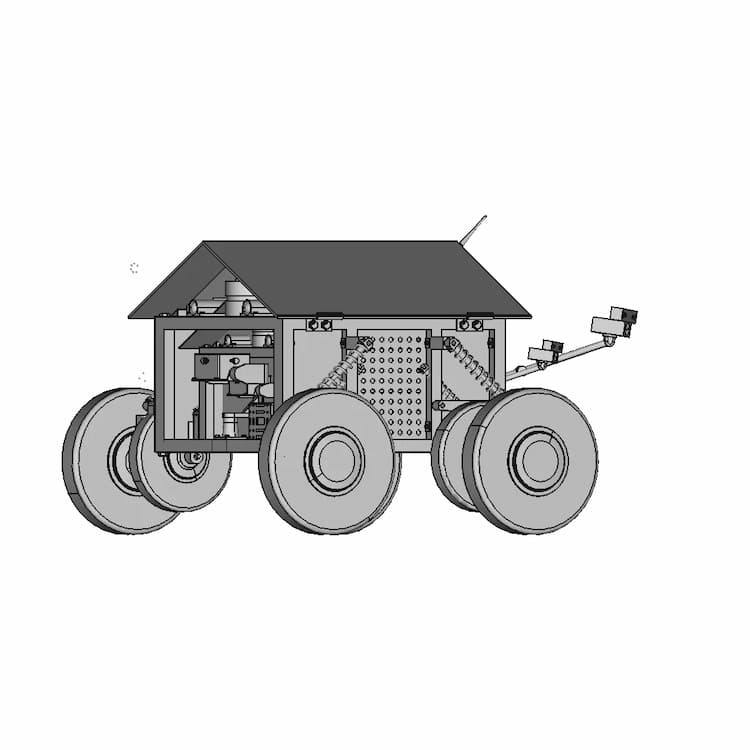 Robotic Sensor Rig For Narrow Stope Mining | High-Quality CAD Model