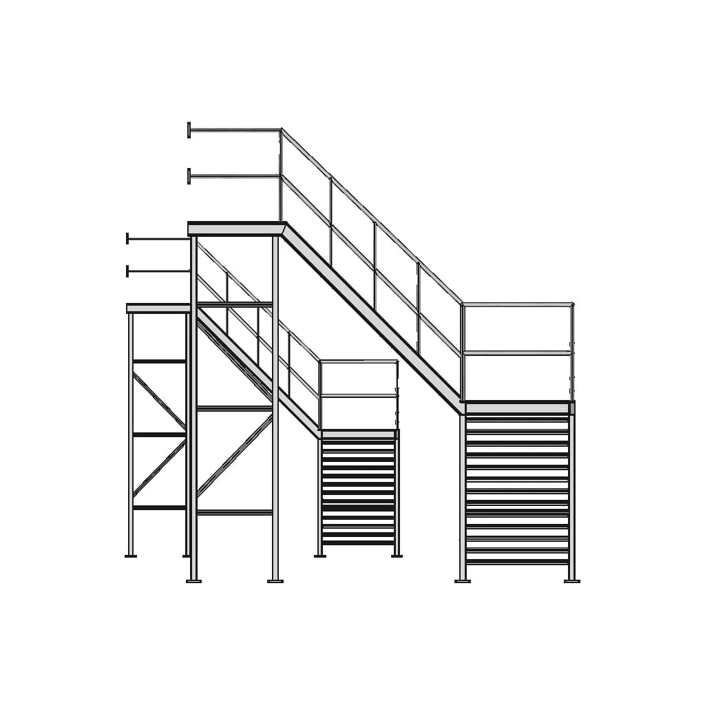 Weldment Stairs - Downloadable CAD Representation_0_270_degree_snapshot
