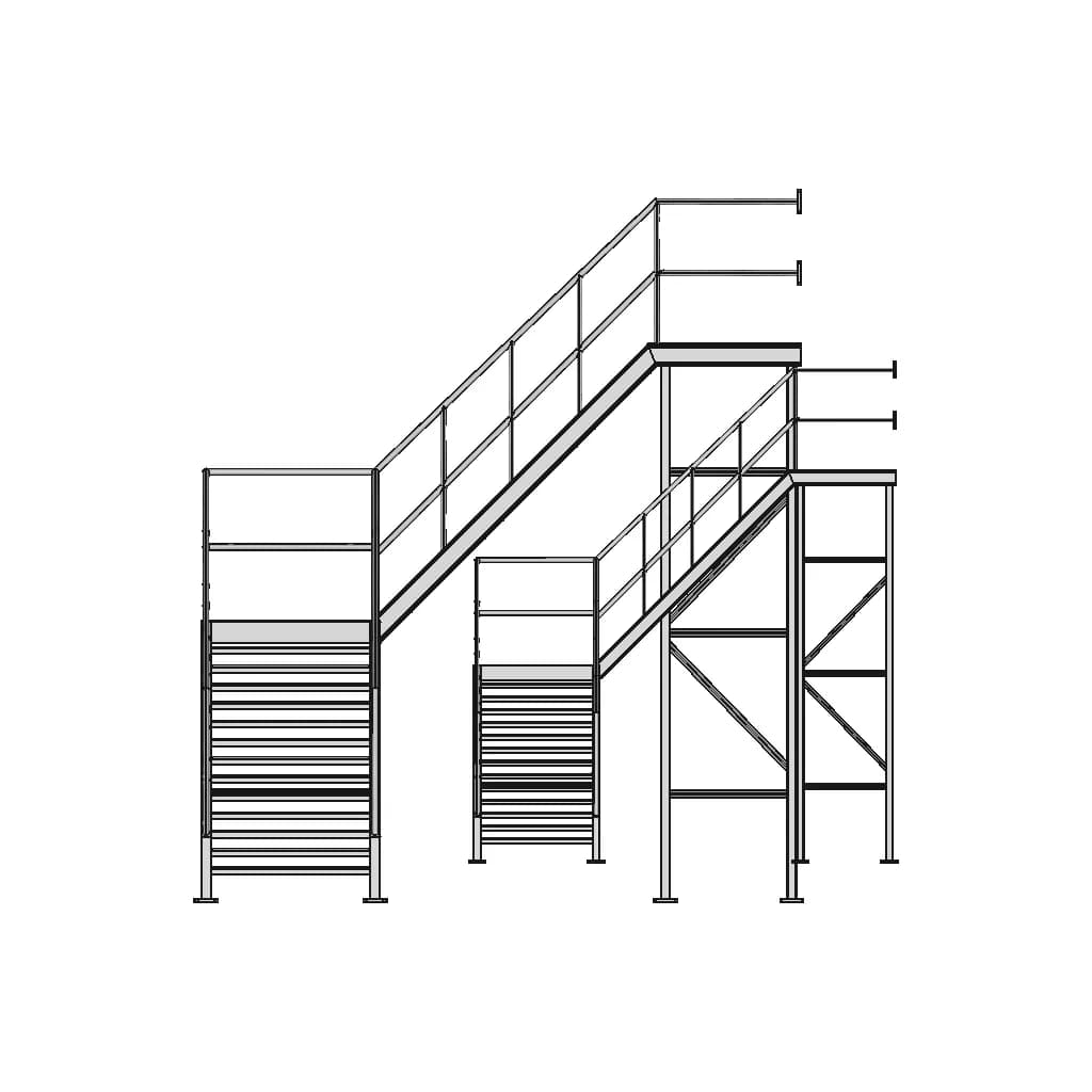 Weldment Stairs - Downloadable CAD Representation_0_90_degree_snapshot