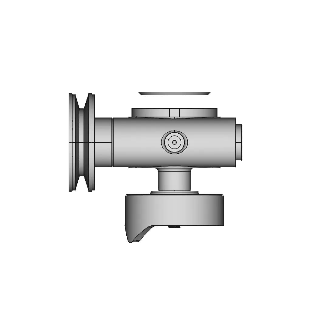 010 Worm Gearbox 010 Wg | High-Quality CAD Model_270_0_degree_snapshot