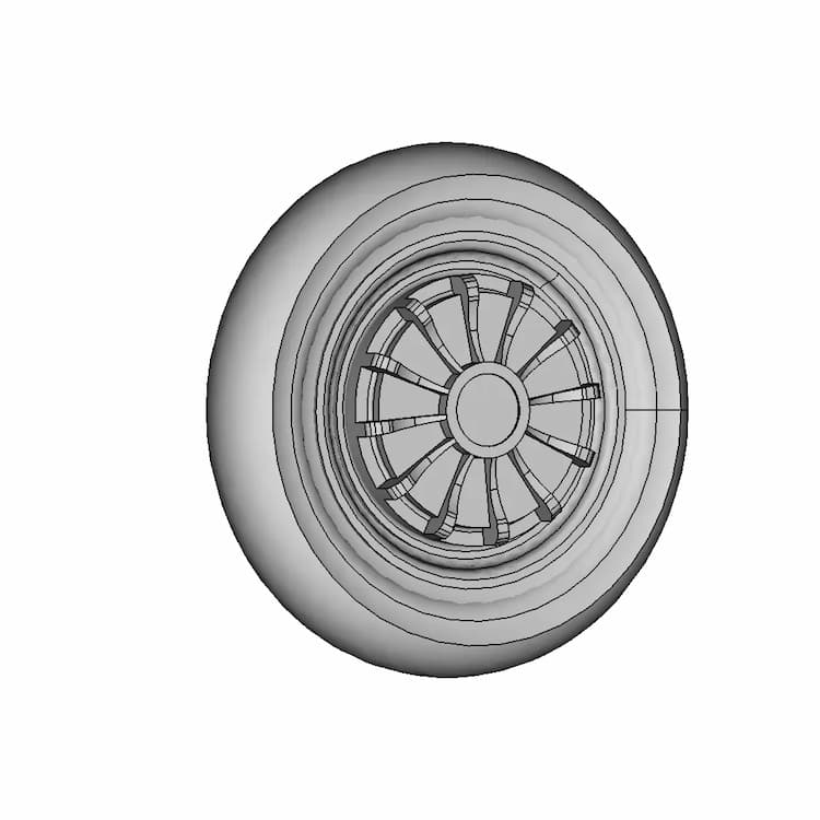 Hub Wheel 10 Motor - Downloadable CAD Representation
