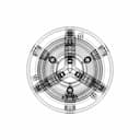Lathe Chuck - Standard Mechanical Component_0_0_degree_snapshot