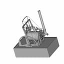 Model Of The High Pressure Dredger Engine Of Richard Trevithick Of 1806 | 3D Engineering Design File_60_30_degree_snapshot