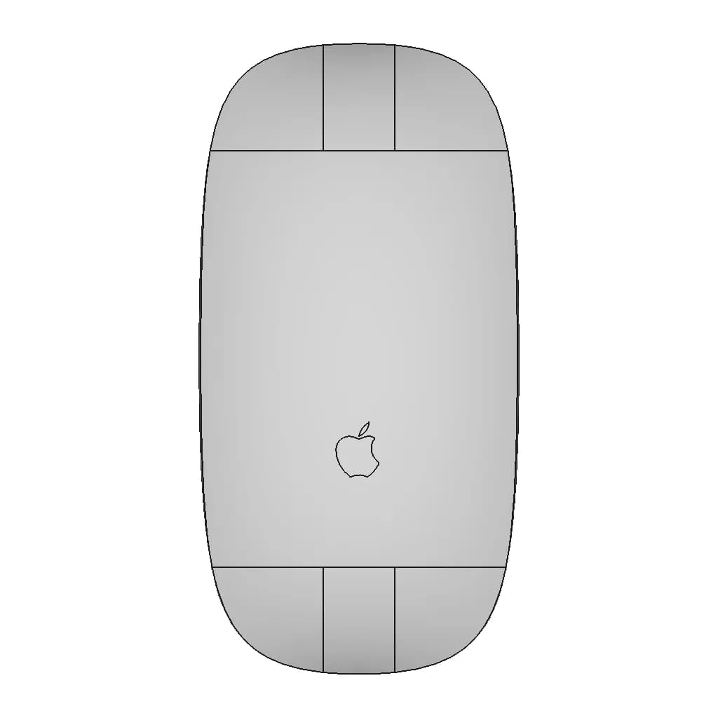 Apple Magic Mouse - Downloadable CAD Representation_270_0_degree_snapshot