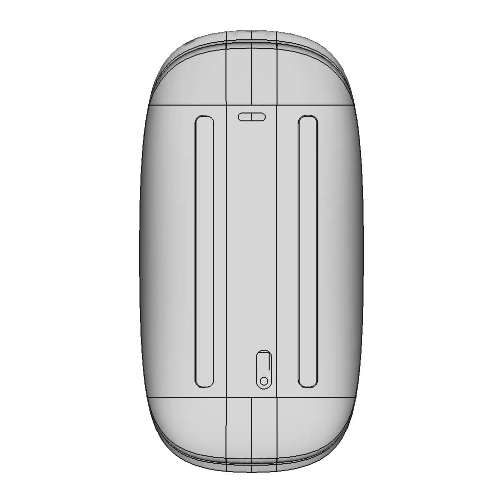 Apple Magic Mouse - Downloadable CAD Representation_90_0_degree_snapshot