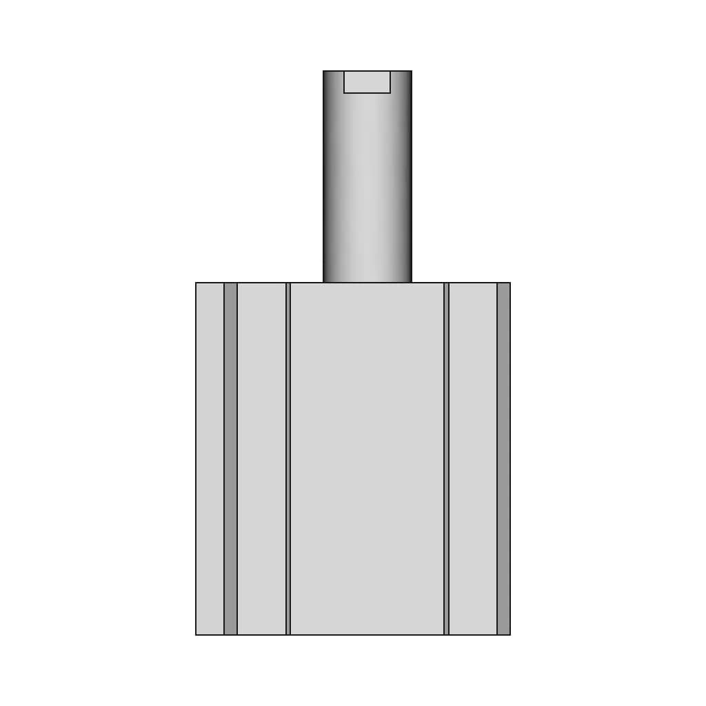 Pneumatic Cylinder - Standard Mechanical Component_0_0_degree_snapshot