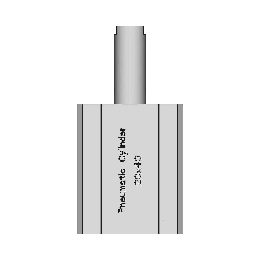 Pneumatic Cylinder - Standard Mechanical Component_0_90_degree_snapshot