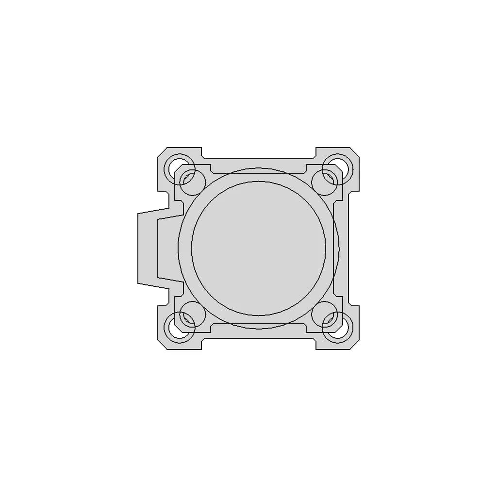 Pneumatic Cylinder - Standard Mechanical Component_90_0_degree_snapshot