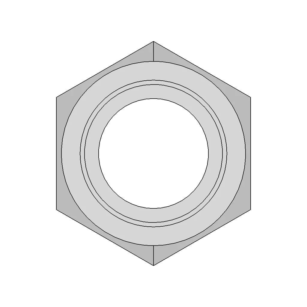 Bevel Seat Union Hex Nuts All Size - Standard Mechanical Component_0_270_degree_snapshot