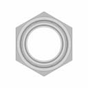 Parametric Bevel Seat Union Hex Nut - Standard Mechanical Component_0_90_degree_snapshot