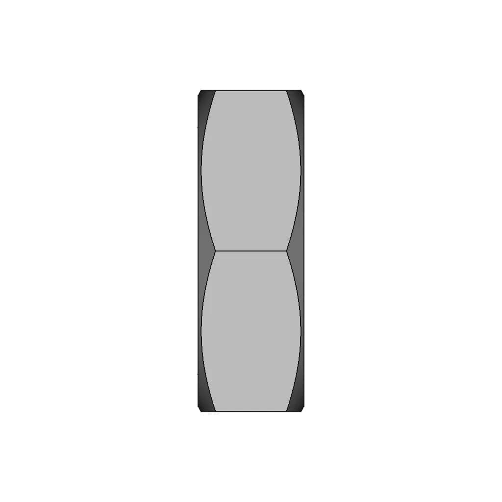 Parametric Bevel Seat Union Hex Nut - Standard Mechanical Component_270_0_degree_snapshot
