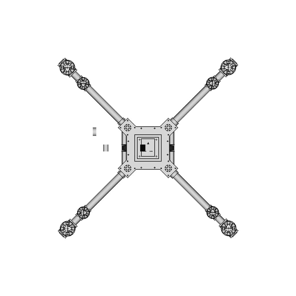14Inch Industrial Drone | 3D Engineering Design File_0_0_degree_snapshot