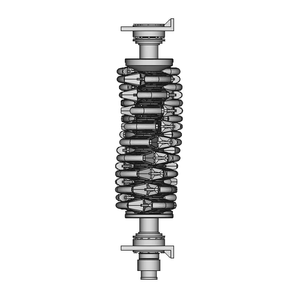 Mineral Sizer Crusher Shafts Assembly - Standard Mechanical Component_0_90_degree_snapshot