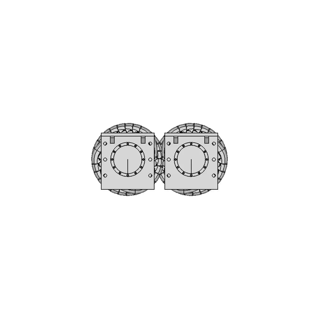 Mineral Sizer Crusher Shafts Assembly - Standard Mechanical Component_270_0_degree_snapshot