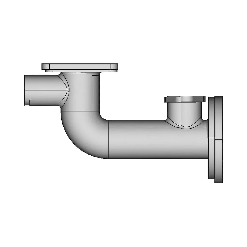 Flange Pipe - Standard Mechanical Component_0_270_degree_snapshot