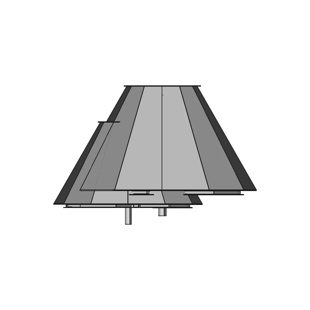 Copper Grinding Flotation Area Four Way Chute Assembly Detail Drawing | High-Quality CAD Model_0_270_degree_snapshot
