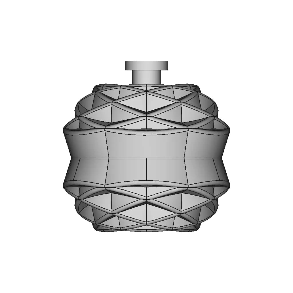 Attractive Chocolate Dish - Downloadable CAD Representation_0_270_degree_snapshot