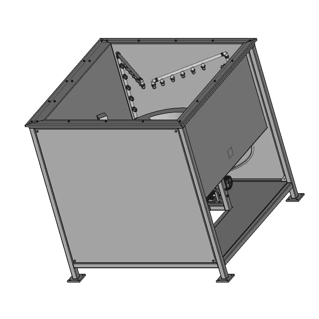 Industrial Parts Cleaning Machine | High-Quality CAD Model_60_30_degree_snapshot