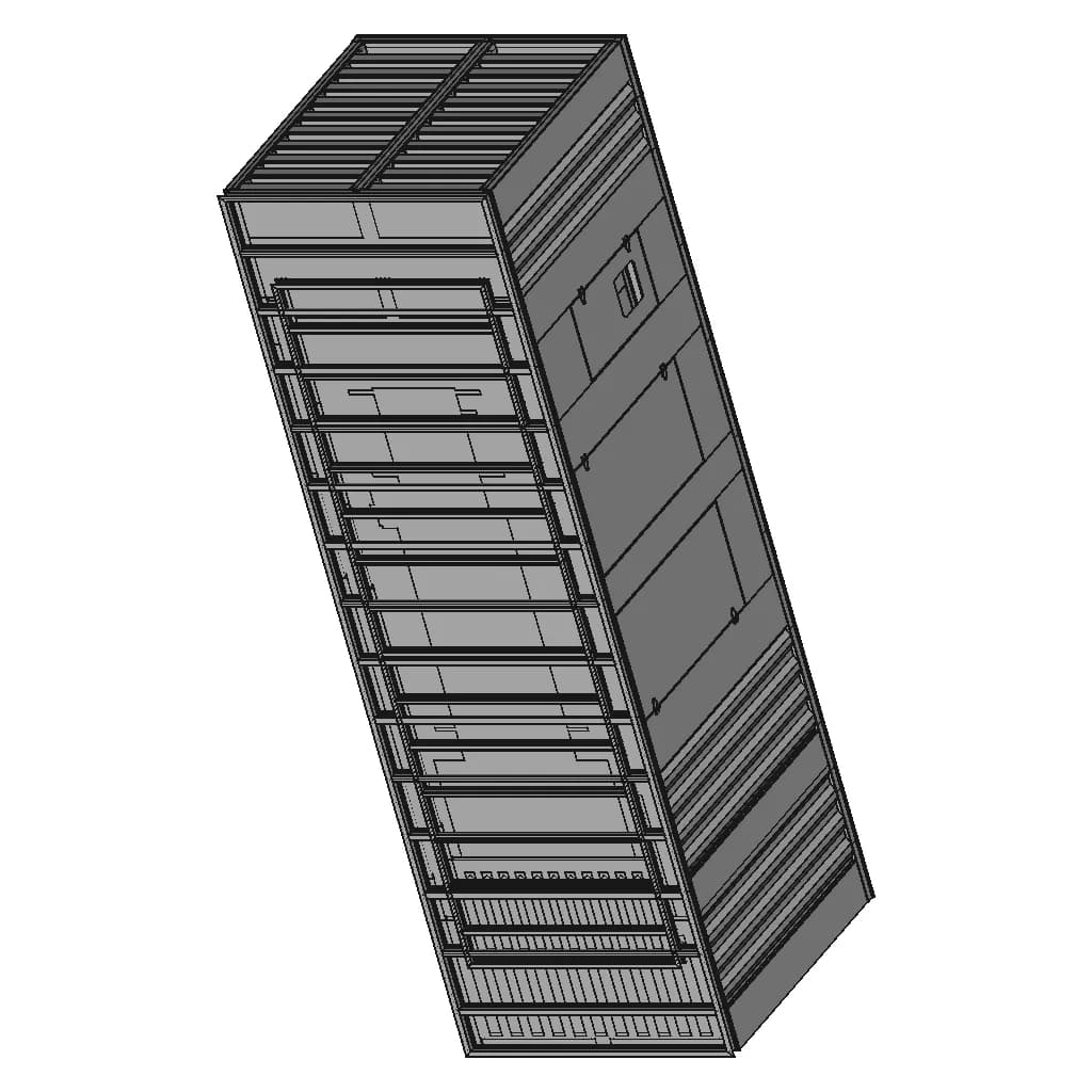 Containerized Cummins Generator | High-Quality CAD Model_60_30_degree_snapshot