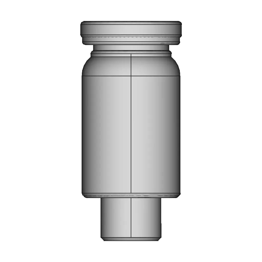 Pneumatic Quick Connector Poc 4 M5 | 3D Engineering Design File_0_90_degree_snapshot