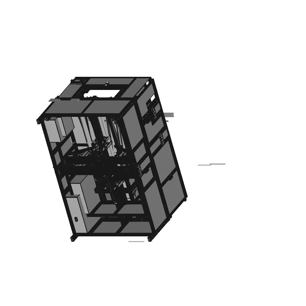Automatic Box Sealer Machine | High-Quality CAD Model_60_30_degree_snapshot