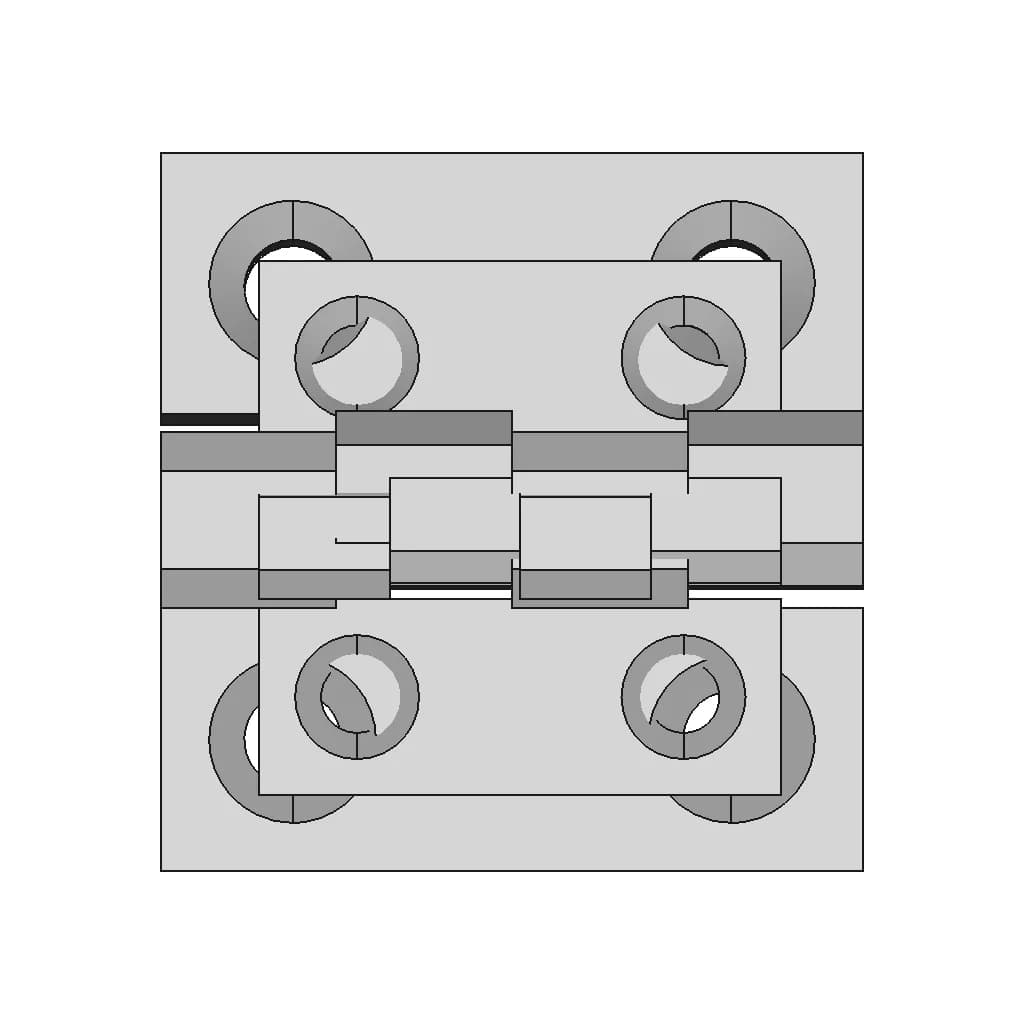 Mil Grade Hinge 5Mm | High-Quality CAD Model_270_0_degree_snapshot
